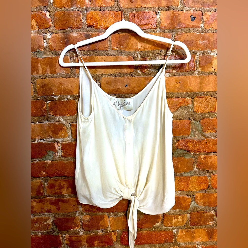 Rory Beca silk blouse with front tie